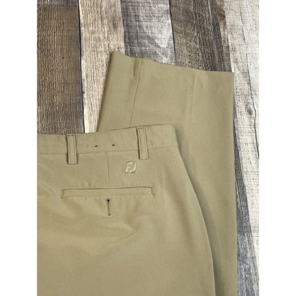 Lot 3 Footjoy Men 35 x 30 Stretch Golf Pants Beige Water Wind Resistant Flex FJ - Picture 3 of 11